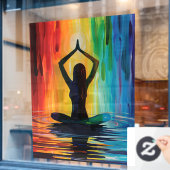 52" x 72" Yoga  Raamsticker (Cafe Raam)