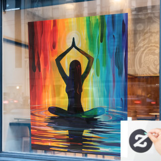 52" x 72" Yoga  Raamsticker