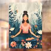 52" x 72" Yoga Raamsticker (Vel 2)
