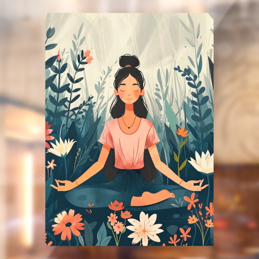 52" x 72" Yoga Raamsticker (Vel 2)