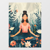 52" x 72" Yoga Raamsticker (Vel)