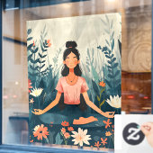 52" x 72" Yoga Raamsticker (Cafe Raam)