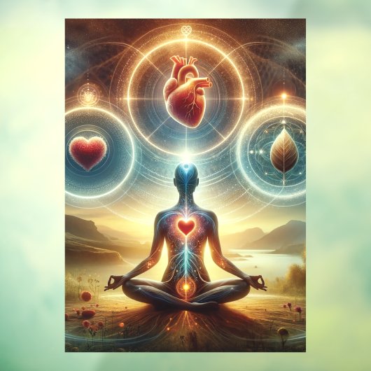 52" x 72" Yoga  Raamsticker (Vel 3)