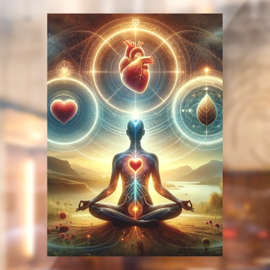 52" x 72" Yoga  Raamsticker (Vel 2)