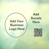 52" x 95,4 cm Zakelijk logo-ruitsticker Raamsticker (Vel 3)