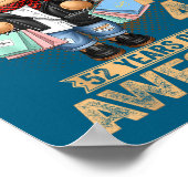 52 Year Old January 1974 Teddy Bear 52nd Birthday  Poster (Hoek)