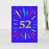 52e 'Birthday Explosion'-Kaart Kaart (Voorkant)