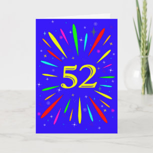 52e 'Birthday Explosion'-Kaart Kaart