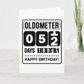 52e Birthday Oldometer Kaart (Voorkant)