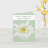 52e bruiloft Jubileum Edelweiss Kaart (Gele Bloem)
