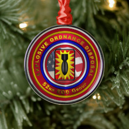 52e EoD-GROEP Kerstmis Metalen Ornament