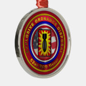 52e EoD-GROEP Kerstmis Metalen Ornament (Rechts)