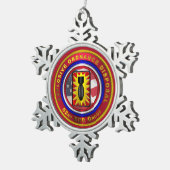 52e EOD-GROEP Tin Sneeuwvlok Ornament (Rechts)