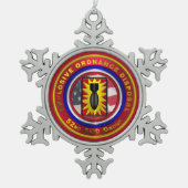 52e EOD-GROEP Tin Sneeuwvlok Ornament (Voorkant)