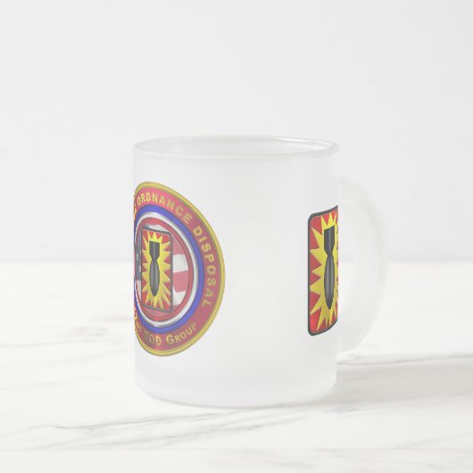 52e Explosive Ordnance Disposal Group Matglas Koffiemok (Voorkant rechts)