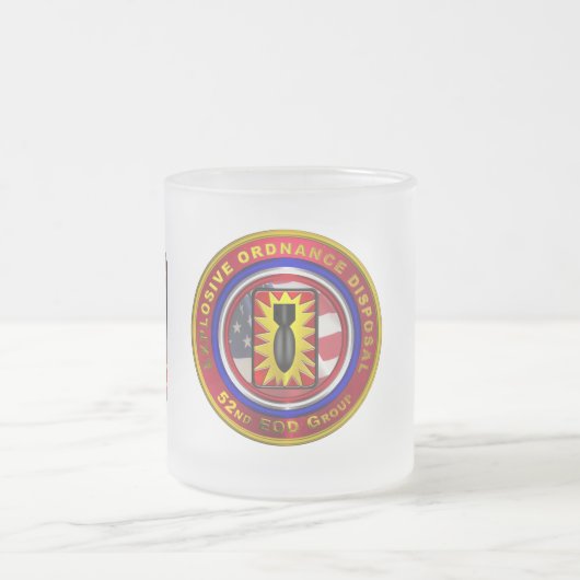 52e Explosive Ordnance Disposal Group Matglas Koffiemok (Center)