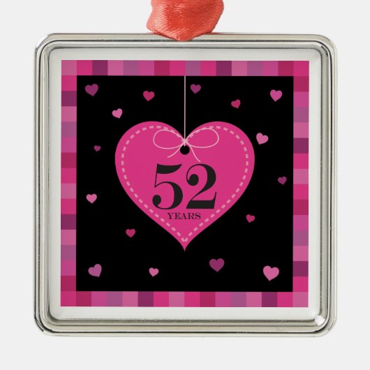 52e Jubileum Heart Ornament (Voorkant)