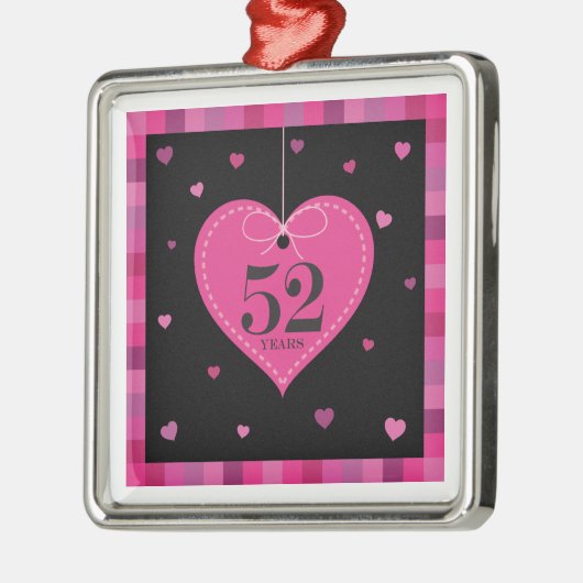 52e Jubileum Heart Ornament (Links)