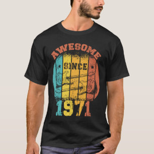 52e verjaardag 1971 Retro 52 jaar oud Guit T-shirt