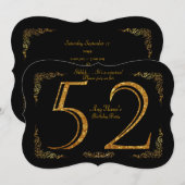 52e verjaardag, 52e verjaardag, geweldige Gatsby,  Kaart (Voorkant / Achterkant)