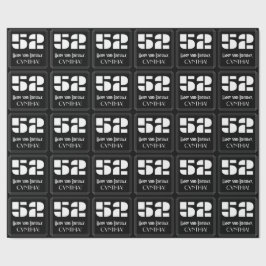 52e verjaardag: Art Deco geïnspireerd look "52" &  Cadeaupapier