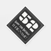 52e verjaardag: Art Deco Geïnspireerde look "52" + Servet (Hoek)