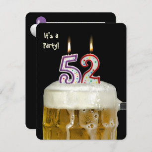 52e verjaardag Bierfeest Kaart