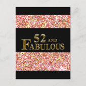 52e verjaardag briefkaart (Voorkant)