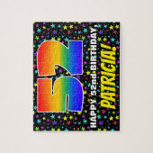 52e verjaardag — Fun, kleurrijk Star Field Pattern Legpuzzel (Verticaal)