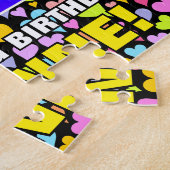 52e verjaardag — Fun, liefhebbende harteschepen +  Legpuzzel (Zijkant)