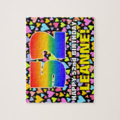 52e verjaardag — Fun, liefhebbende harteschepen +  Legpuzzel (Verticaal)