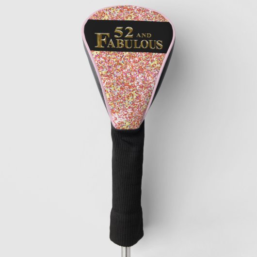 52e verjaardag golfheadcover (Voorkant)