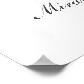 52e verjaardag nummer 52 aangepaste fotocollage poster (Hoek)