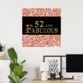 52e verjaardag poster (Thuiskantoor)