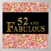52e verjaardag poster (Voorkant)