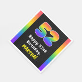 52e verjaardag: Regenboogspectrum # 52, Aangepaste Servet (Hoek)