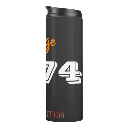 52e verjaardag thermische tuimelaar -  1974 limiet thermosbeker (Geroteerd rechts)