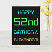 52e verjaardag van Fun Digital Computing Kaart (Gele Bloem)