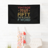 52e verjaardag - Vijftig van het ultieme F Word Spandoek (Insitu)