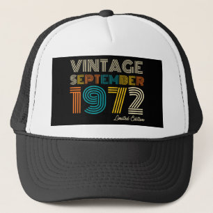 52e Verjaardag Vintage September 1972 Limited Edtn Trucker Pet