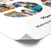 52e verjaardagsfeest Nummer 52 Fotocollage Poster (Hoek)