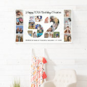 52e verjaardagsfeest Nummer 52 fotocollage Spandoek (Insitu)