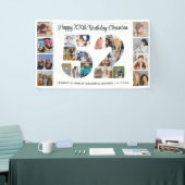 52e verjaardagsfeest Nummer 52 fotocollage Spandoek (Beurs)