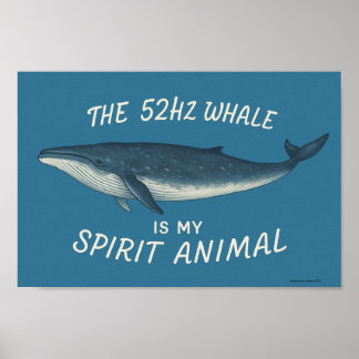 52HZ Whale is mijn spirituele Poster
