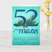 52ste de sjabloonKaarten van de Verjaardag Kaart (Gele Bloem)