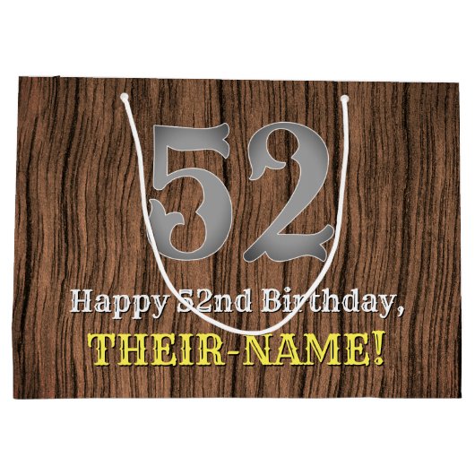 52ste verjaardag: Country Western geïnspireerd uit Groot Cadeauzakje (Achterkant)