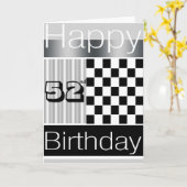 52ste Verjaardag Kaart (Gele Bloem)