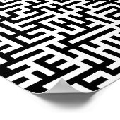 52x52 of Kleiner Poster Maze2 Pas het wit aan! (Hoek)