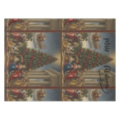 52x70 Cotton Nativity Christmas Tablecloth Tafelkleed (Voorkant (Horizontaal))