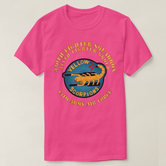 530th Fighter Squadron 311th Fighter Group 14th X T-shirt (Design voorkant)
